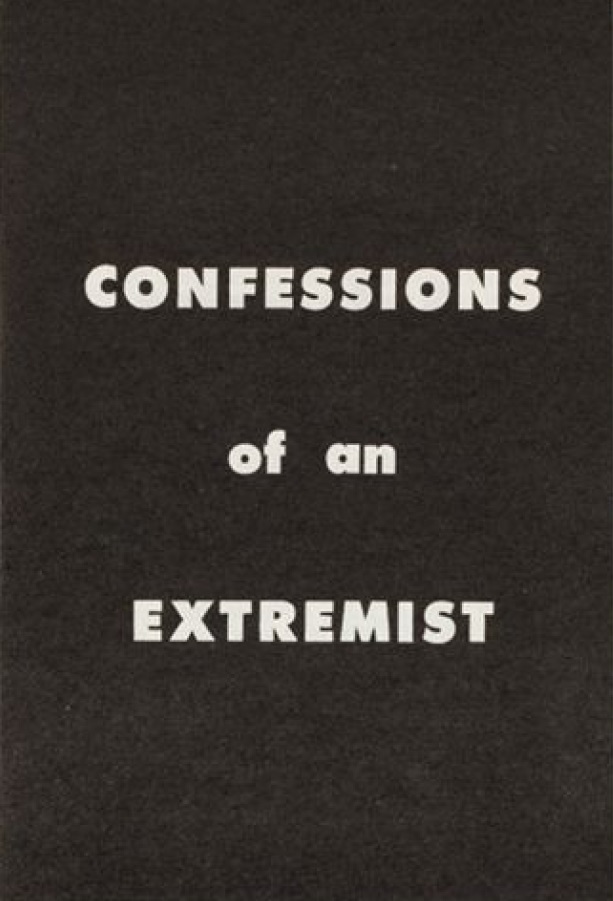 Book Cover of CONFESSIONS OF AN EXTREMIST