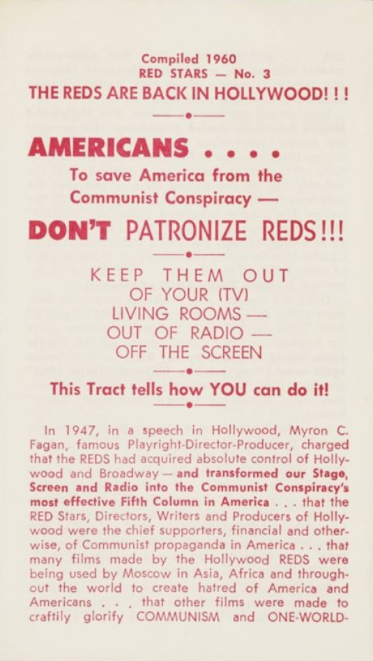 Book Cover of AMERICANS…. TO SAVE AMERICA FROM THE COMMUNIST CONSPIRACY—DON’T PATRONIZE REDS!!!