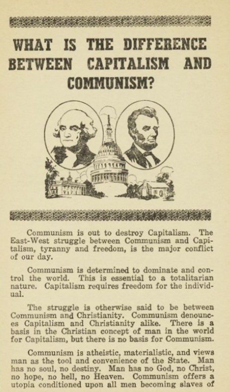 Book Cover of WHAT IS THE DIFFERENCE BETWEEN CAPITALISM AND COMMUNISM?