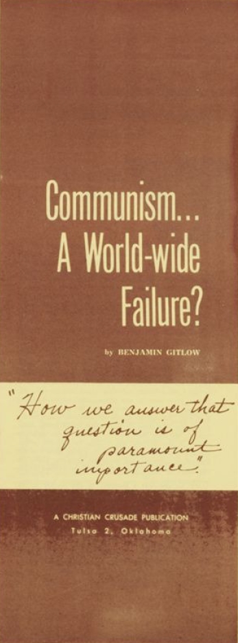 Book Cover of COMMUNISM... A WORLD-WIDE FAILURE?