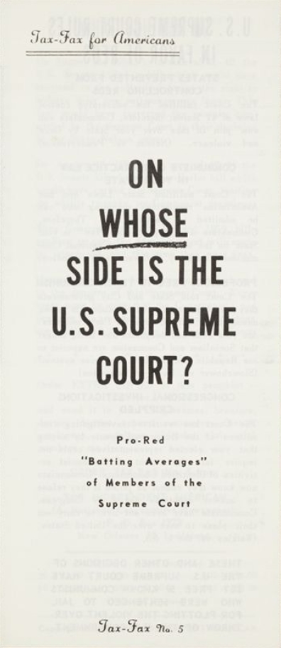 Book Cover of ON WHOSE SIDE IS THE U.S. SUPREME COURT?