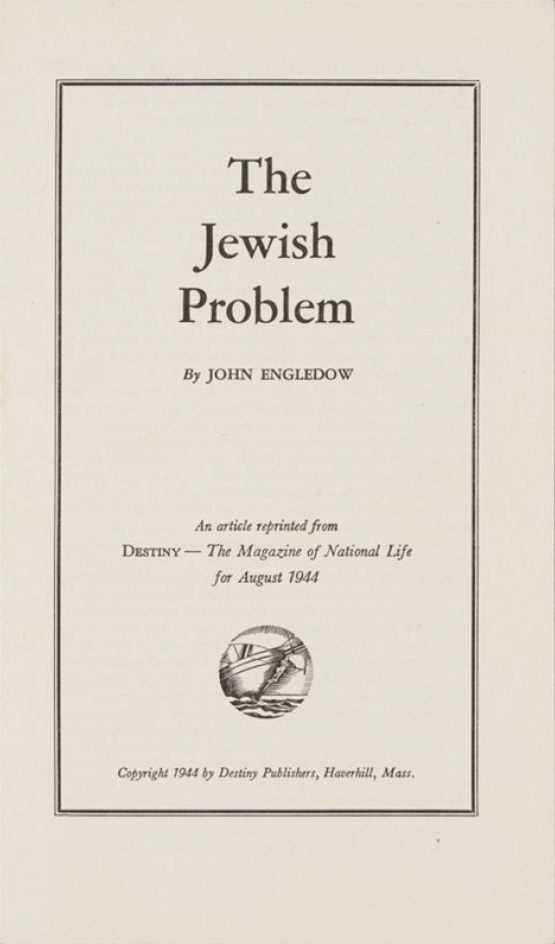 Book Cover of THE JEWISH PROBLEM