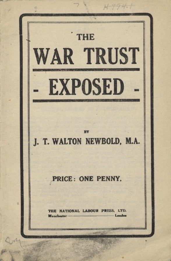 Book Cover of THE WAR TRUST EXPOSED