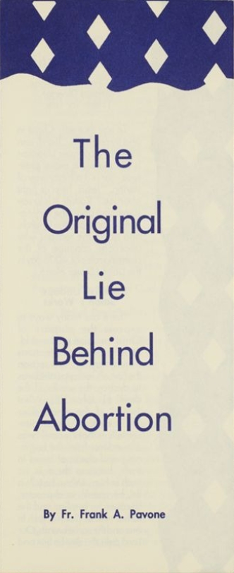 Book Cover of THE ORIGINAL LIE BEHIND ABORTION