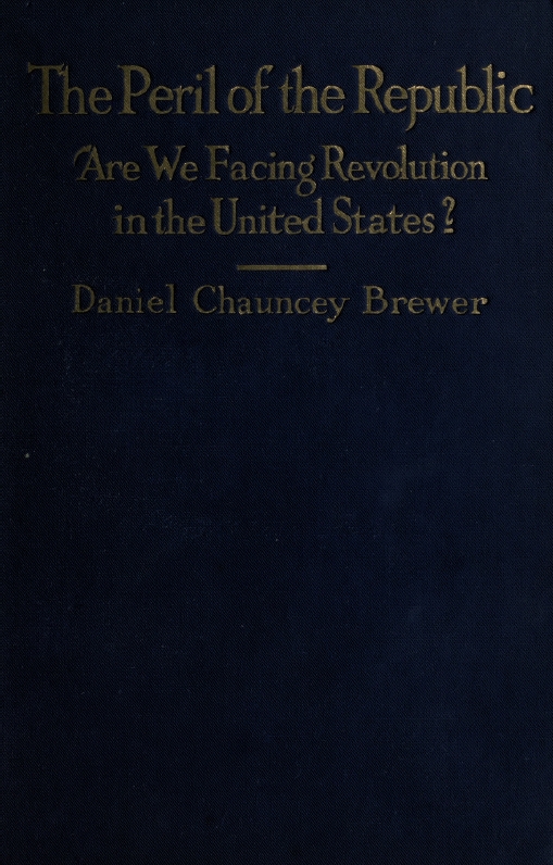 Book Cover of THE PERIL OF THE REPUBLIC: ARE WE FACING REVOLUTION IN THE UNITED STATES?