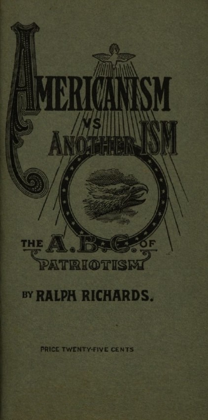 Book Cover of AMERICAN VERSUS ANOTHER ‘ISM