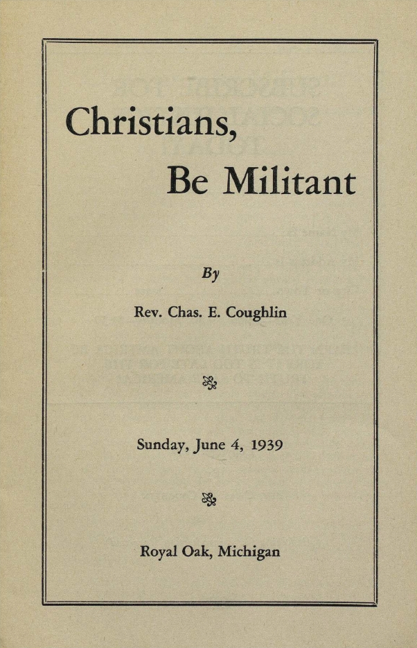 Book Cover of CHRISTIANS, BE MILITANT