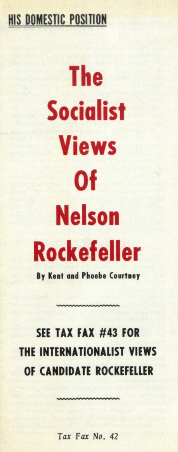 Book Cover of THE SOCIALIST VIEWS OF NELSON ROCKEFELLER