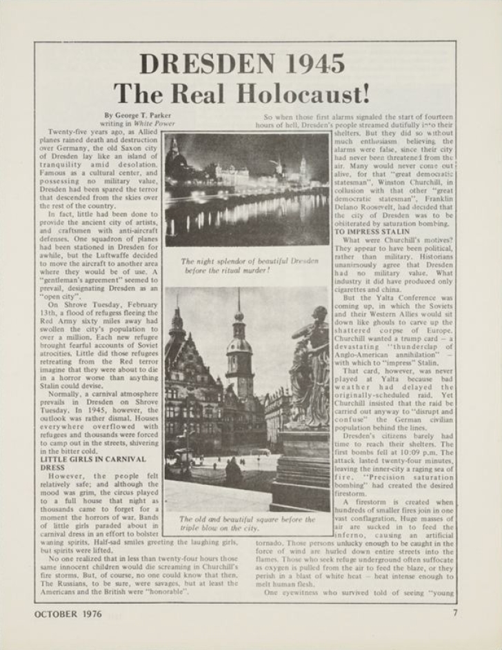 Book Cover of DRESDEN 1945, THE REAL HOLOCAUST!