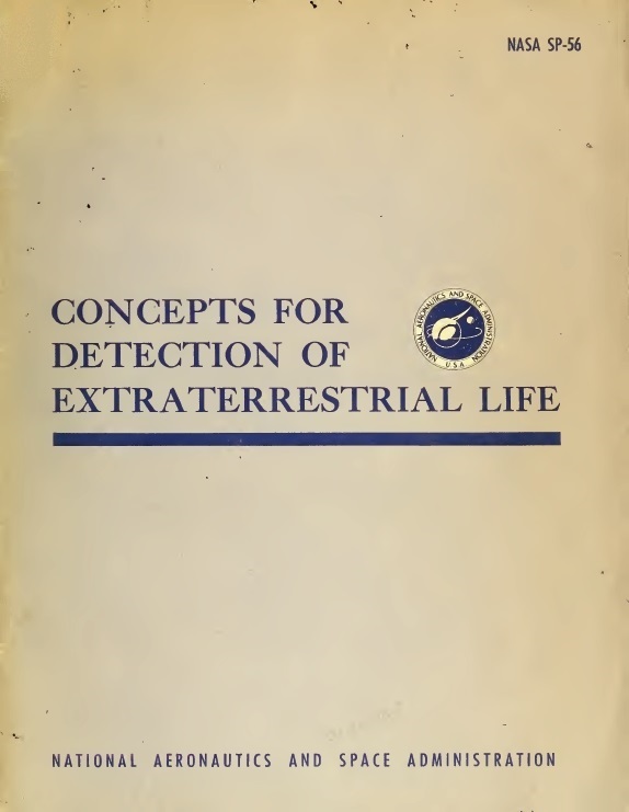 Book Cover of CONCEPTS FOR DETECTION OF EXTRATERRESTRIAL LIFE