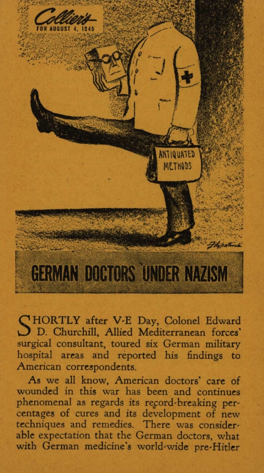 Book Cover of GERMAN DOCTORS UNDER NAZISM