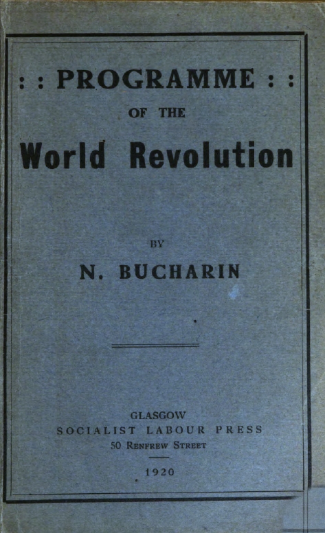 Book Cover of PROGRAMME OF THE WORLD REVOLUTION