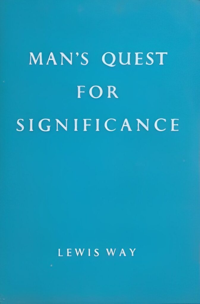 Book Cover of MAN’S QUEST FOR SIGNIFICANCE