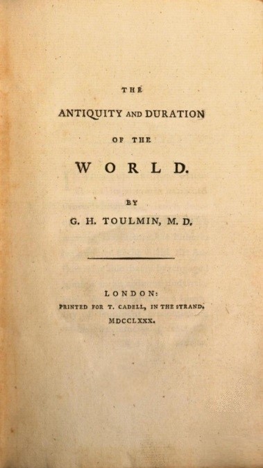 Book Cover of THE ANTIQUITY AND DURATION OF THE WORLD