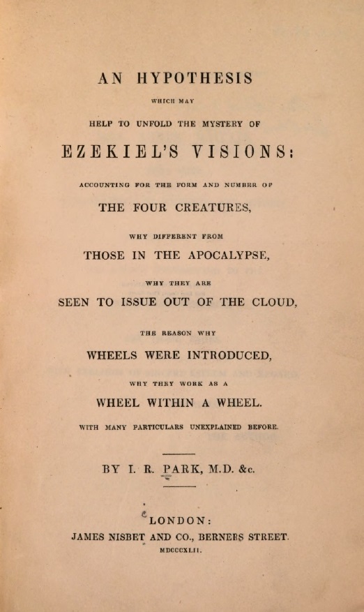 Book Cover of AN HYPOTHESIS WHICH MAY HELP TO UNFOLD THE MYSTERY OF EZEKIEL’S VISIONS