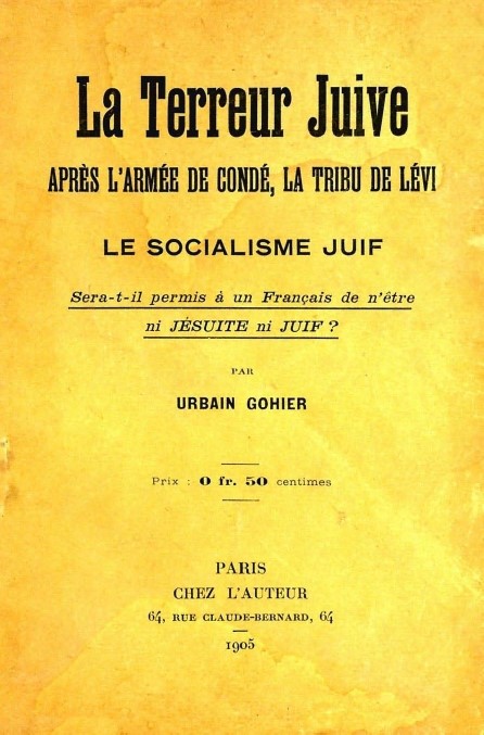 Book Cover of LA TERREUR JUIVE. APRÈS L’ARMÉE DE CONDÉ, LA TRIBU DE LÉVI; LE SOCIALISME JUIF