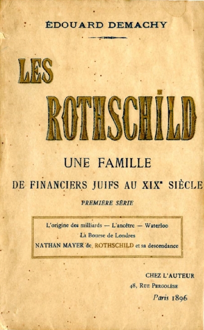 Book Cover of LES ROTHSCHILD: UNE FAMILLE DE FINANCIERS JUIFS AU XIXE SIÈCLE