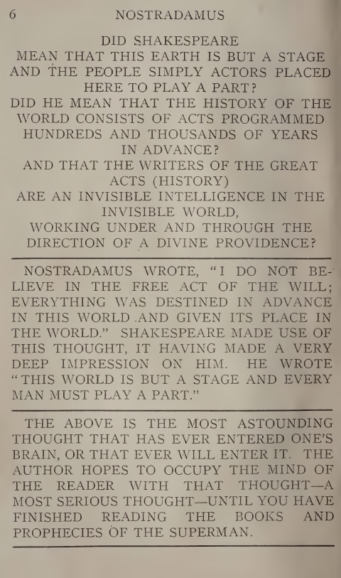 Book Cover of NOTRE-DAME; OR, MICHAEL DE NOSTRADAMUS. HE WROTE THE HISTORY OF THE WORLD DIVINELY 2279 YEARS IN ADVANCE