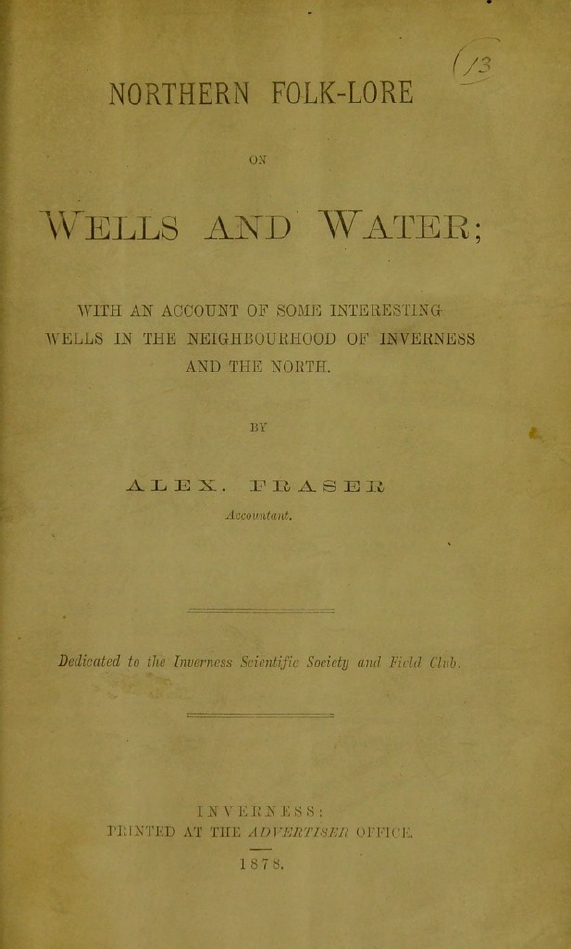 Book Cover of NORTHERN FOLK-LORE ON WELLS AND WATER