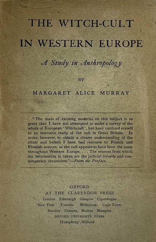 Book Cover of THE WITCH–CULT IN WESTERN EUROPE