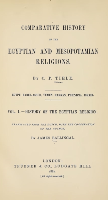 Book Cover of COMPARATIVE HISTORY OF THE EGYPTIAN AND MESOPOTAMIAN RELIGIONS