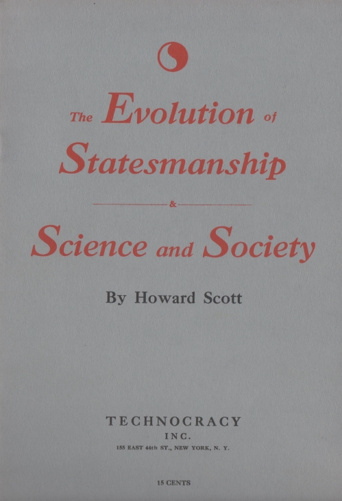 Book Cover of THE EVOLUTION OF STATESMANSHIP & SCIENCE AND SOCIETY