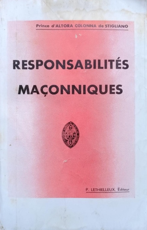 Book Cover of RESPONSABILITÉS MAÇONNIQUES