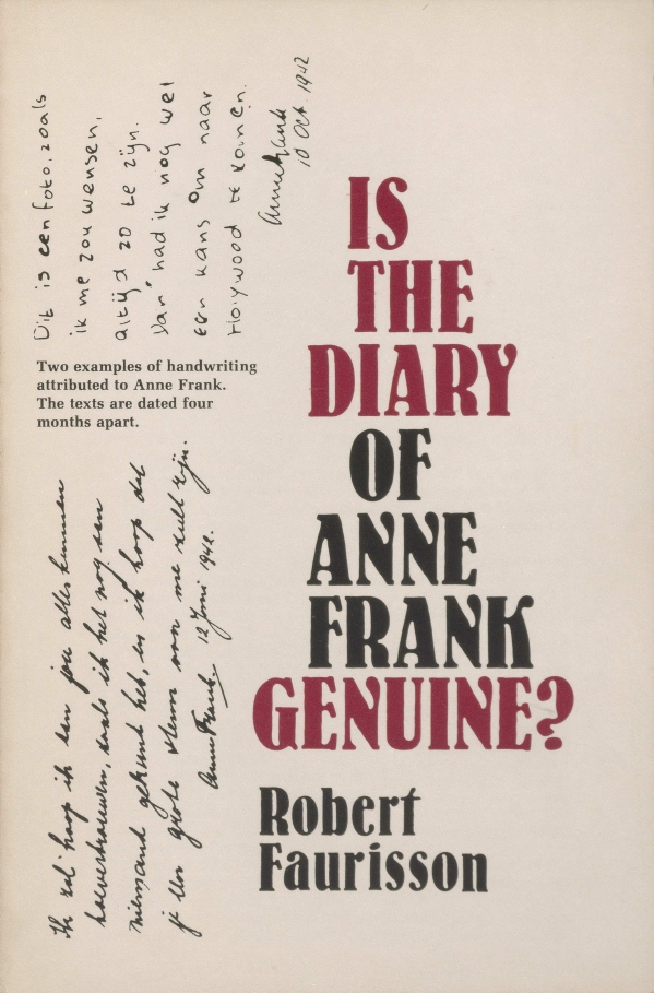 Book Cover of IS THE DIARY OF ANNE FRANK GENUINE