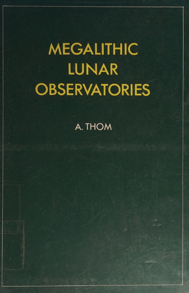 Book Cover of MEGALITHIC LUNAR OBSERVATORIES