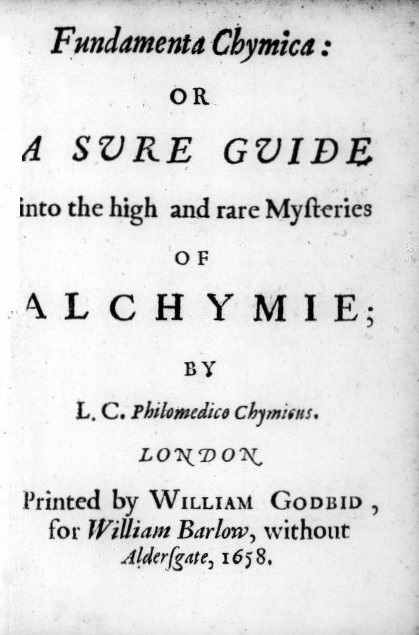 Book Cover of FUNDAMENTA CHYMICA; OR, A SURE GUIDE INTO THE HIGH AND RARE MYSTERIES OF ALCHYMIE