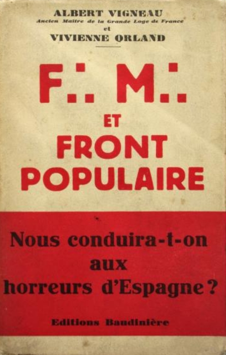 Book Cover of FRANC-MAÇONNERIE ET FRONT POPULAIRE