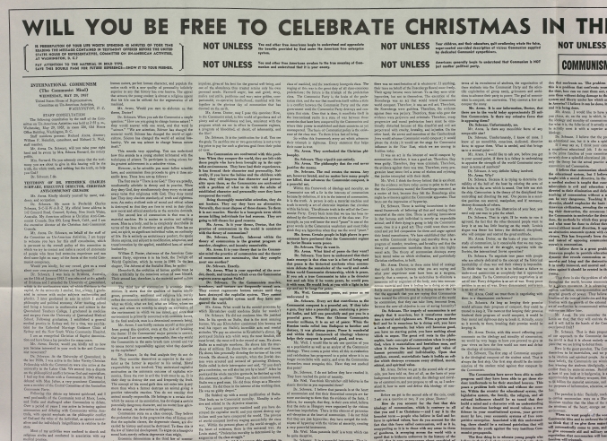Book Cover of WILL YOU BE FREE TO CELEBRATE CHRISTMAS IN THE FUTURE?