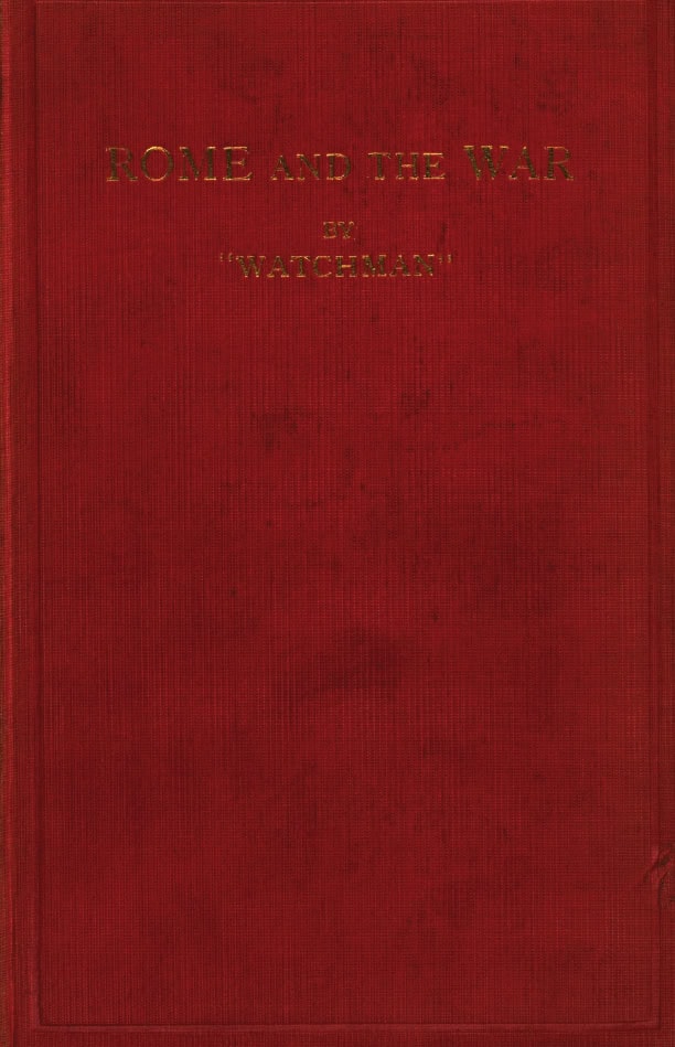 Book Cover of ROME AND THE WAR, AND COMING EVENTS IN BRITAIN