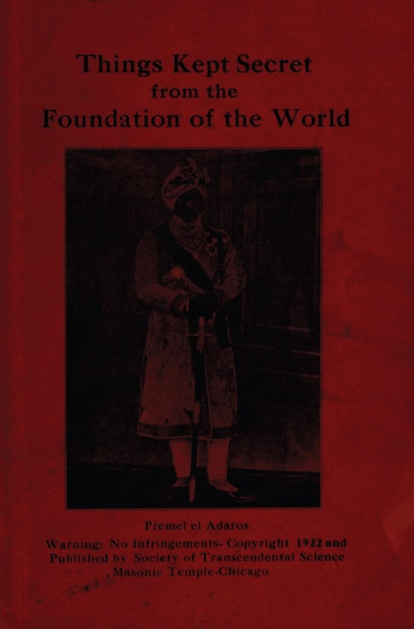 Book Cover of THINGS KEPT SECRET FROM THE FOUNDATION OF THE WORLD