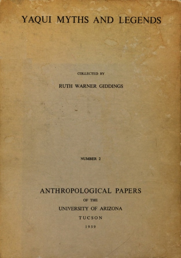Book Cover of YAQUI MYTHS AND LEGENDS