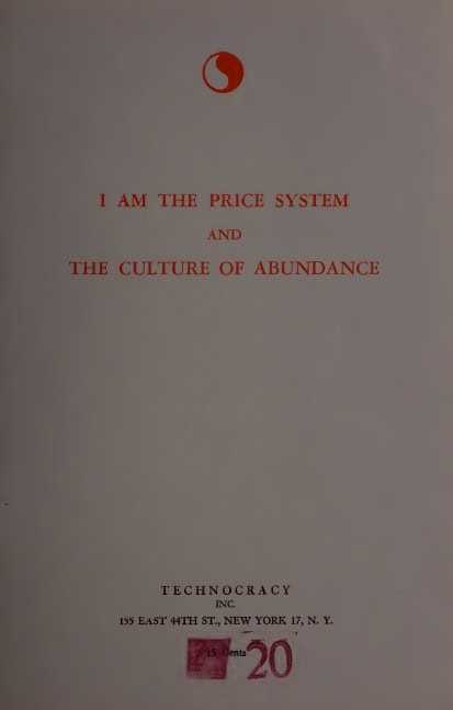 Book Cover of I AM THE PRICE SYSTEM; AND, THE CULTURE OF ABUNDANCE