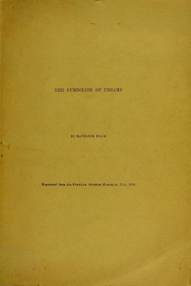 Book Cover of THE SYMBOLISM OF DREAMS