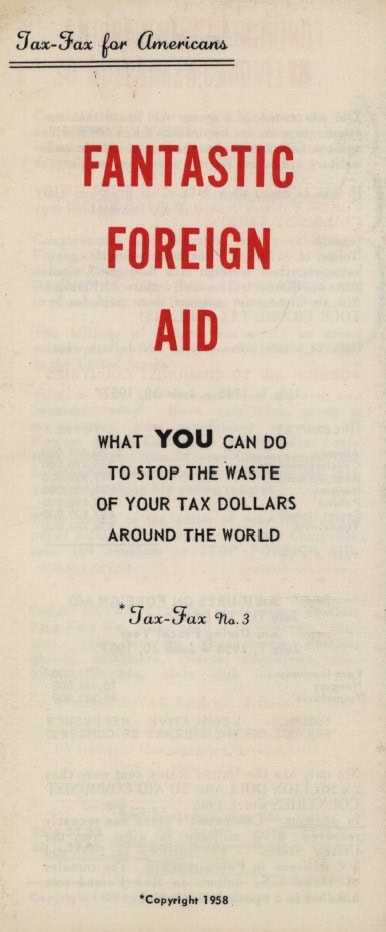 Book Cover of FANTASTIC FOREIGN AID: WHAT YOU CAN DO TO STOP THE WASTE OF YOUR TAX DOLLARS AROUND THE WORLD