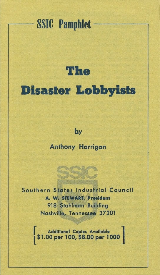 Book Cover of THE DISASTER LOBBYISTS