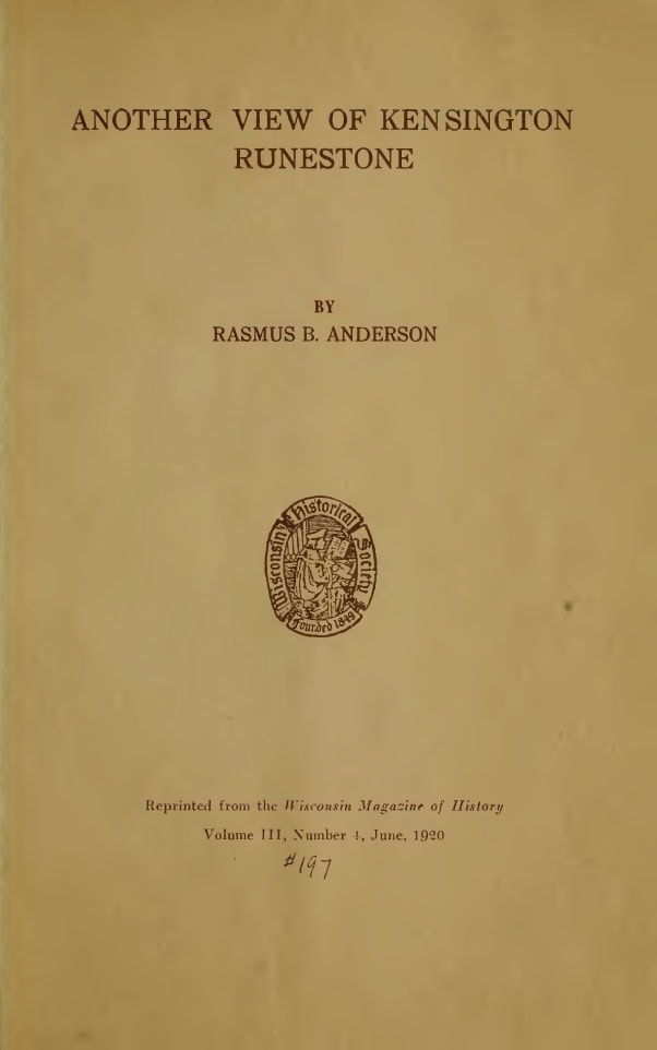 Book Cover of ANOTHER VIEW OF KENSINGTON RUNESTONE