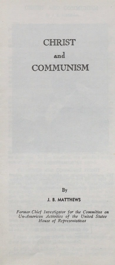 Book Cover of CHRIST AND COMMUNISM