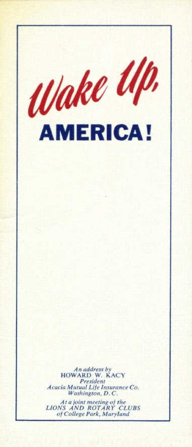 Book Cover of WAKE UP, AMERICA!