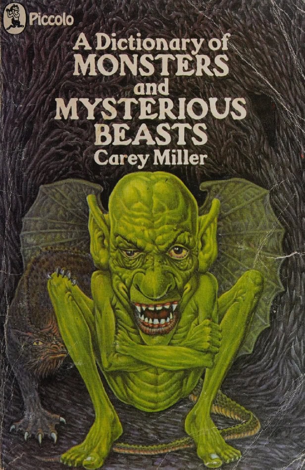 Book Cover of A DICTIONARY OF MONSTERS AND MYSTERIOUS BEASTS