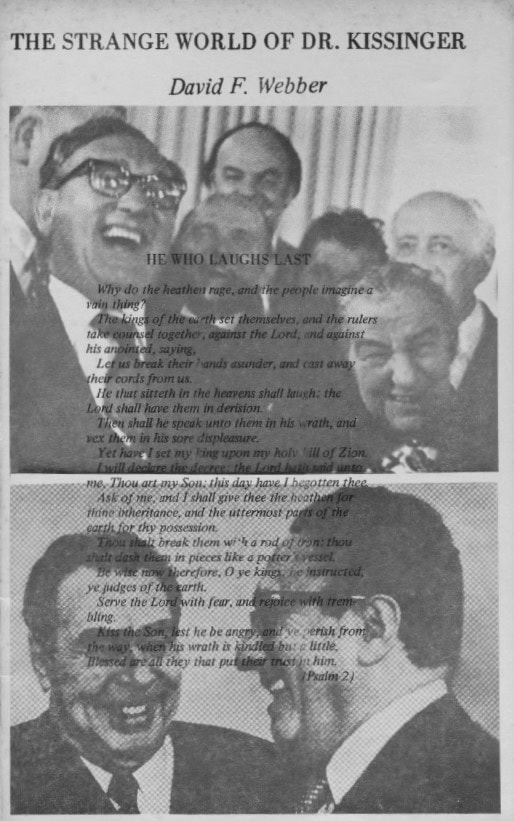 Book Cover of THE STRANGE WORLD OF DR. KISSINGER