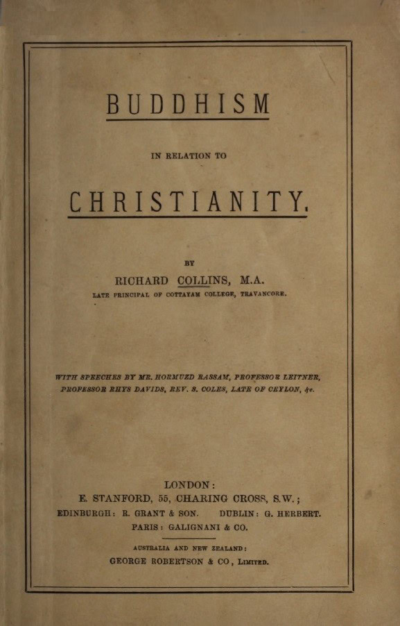 Book Cover of BUDDHISM IN RELATION TO CHRISTIANITY