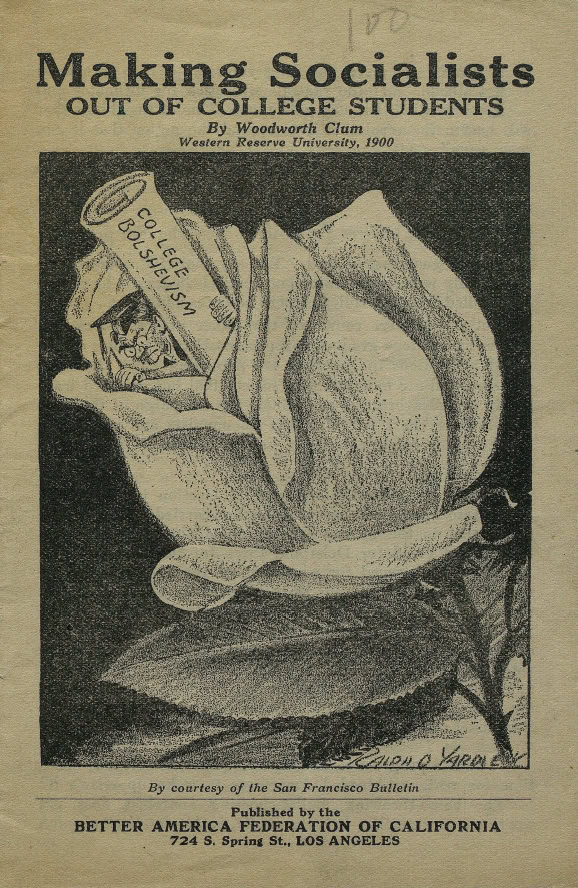 Book Cover of MAKING SOCIALISTS OUT OF COLLEGE STUDENTS