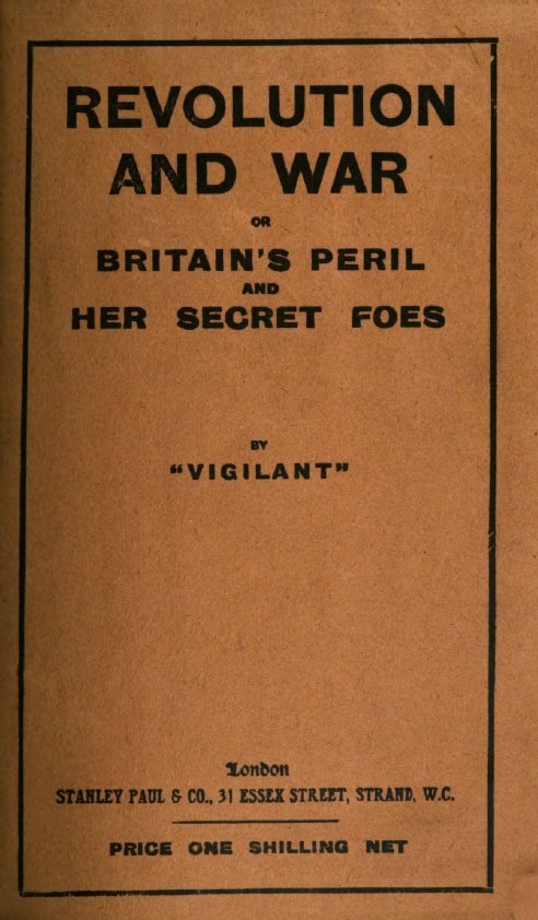 Book Cover of REVOLUTION AND WAR; OR, BRITAIN'S PERIL AND HER SECRET FOES
