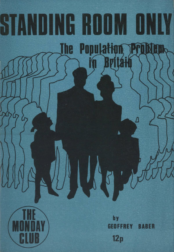 Book Cover of STANDING ROOM ONLY: THE POPULATION PROBLEM IN BRITAIN