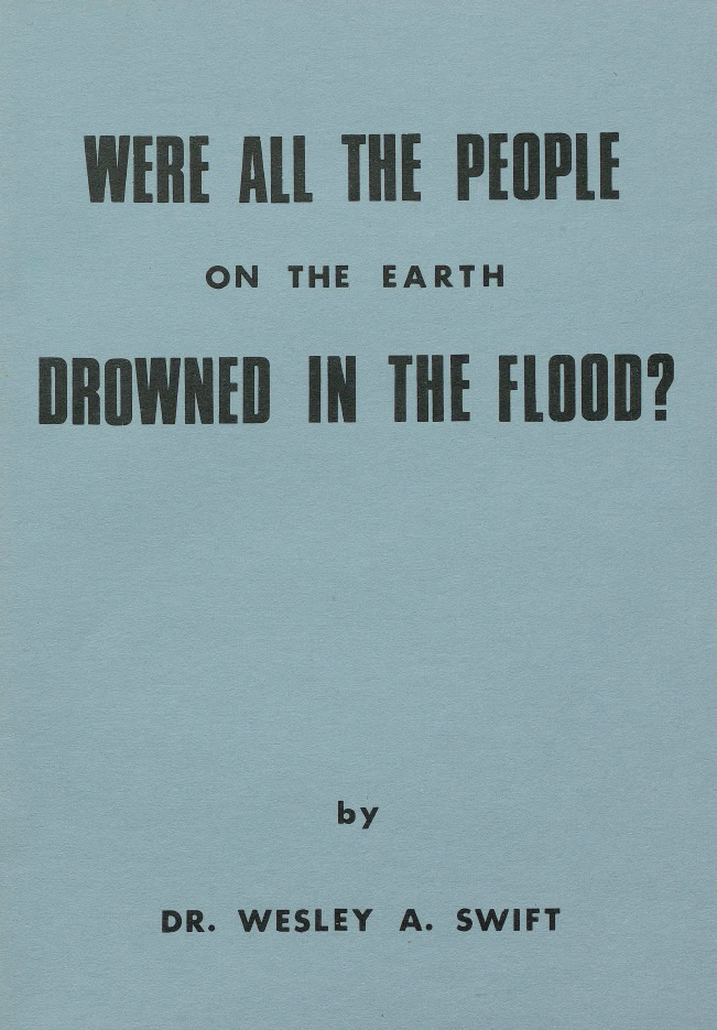 Book Cover of WERE ALL THE PEOPLE ON THE EARTH DROWNED IN THE FLOOD?