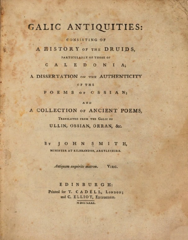 Book Cover of GALIC ANTIQUITIES : CONSISTING OF A HISTORY OF THE DRUIDS